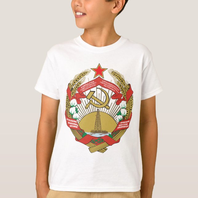 Wappen Aserbaidschans SSR T-Shirt (Vorderseite)