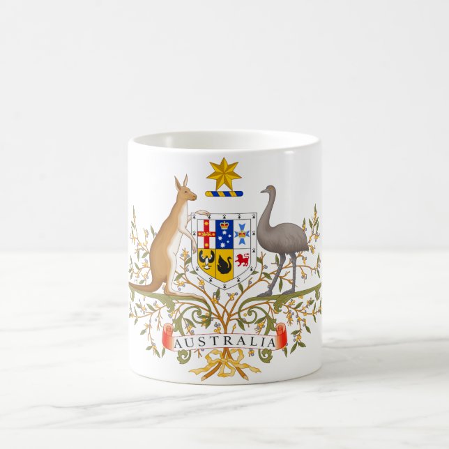 Wappen Australiens Kaffeetasse (Mittel)