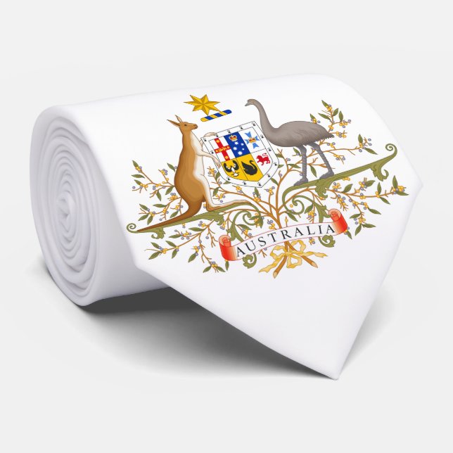 Wappen Australiens Krawatte (Gerollt)