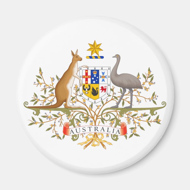 Wappen Australiens Magnet (Vorne)