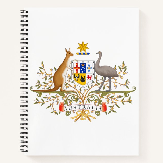 Wappen Australiens Notizbuch (Vorderseite)