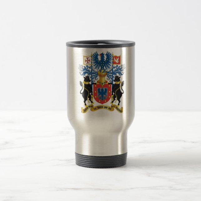 Wappen Azoren (Portugal) Reisebecher (Mittel)