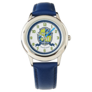 Wappen-Bärnblau des Armbanduhr