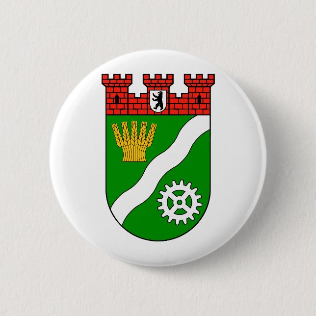 Wappen Berlin Marzahn-Hellersdorf Button (Vorderseite)