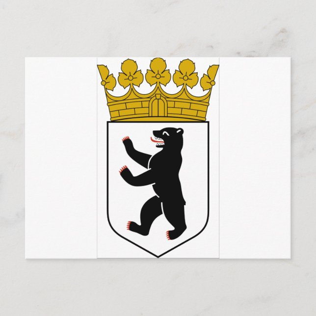 Wappen Berlins (Deutschland) Postkarte (Vorderseite)