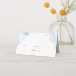 Wappen Blue Wedelcard Watercolor Platzkarte