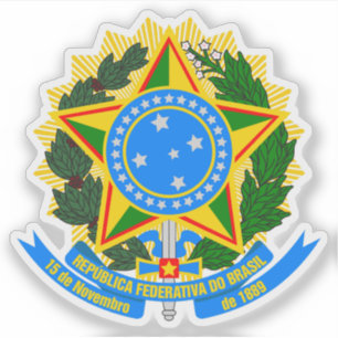 Wappen Brasiliens (1992-präsent, Variante #1) Aufkleber