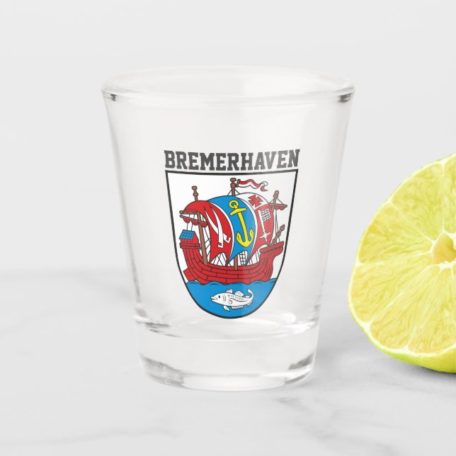 Wappen Bremerhaven, Deutschland Schnapsglas (Vorderseite)