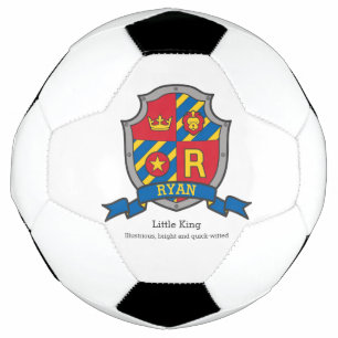 Wappen Buchstabe R Rot-Gelbe Krone Löwe Ryan Fußball