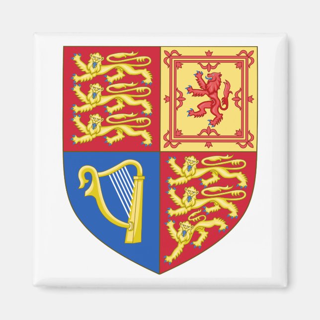 Wappen-Coat des Vereinigten Königreichs Magnet (Vorne)