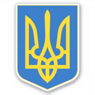 Wappen-Coat in der Ukraine Aufkleber