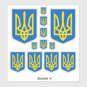 Wappen-Coat in der Ukraine Aufkleber