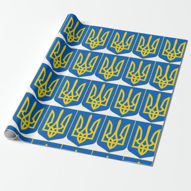 Wappen-Coat in der Ukraine Geschenkpapier (Ungerollt)