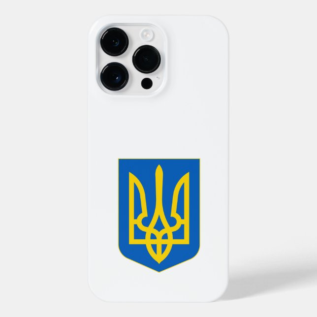Wappen-Coat in der Ukraine iPhone 14 Pro Max Hülle (Rückseite)