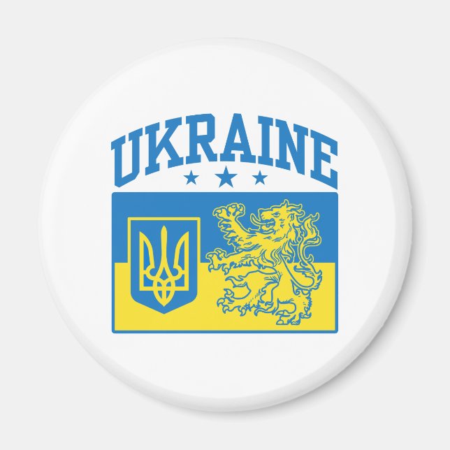Wappen-Coat in der Ukraine Magnet (Vorne)