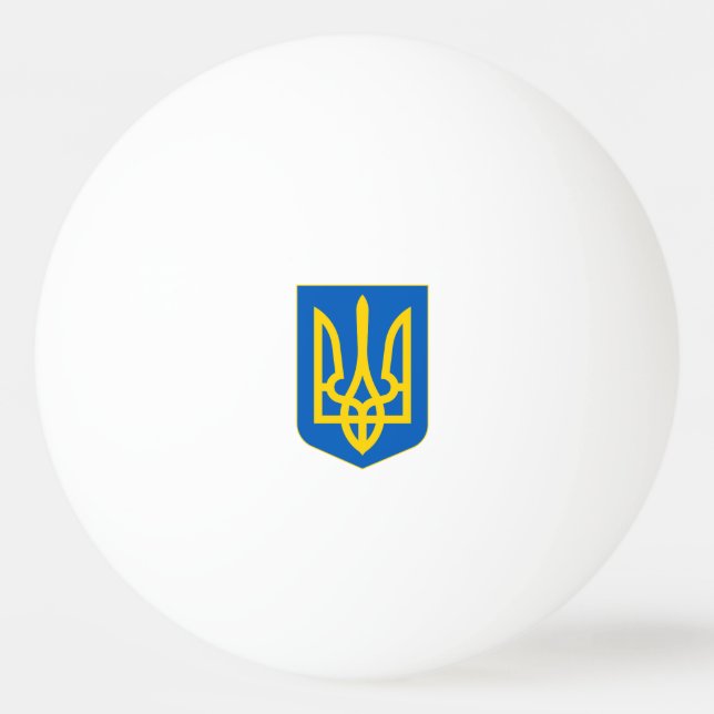 Wappen-Coat in der Ukraine Tischtennisball (Vorderseite)
