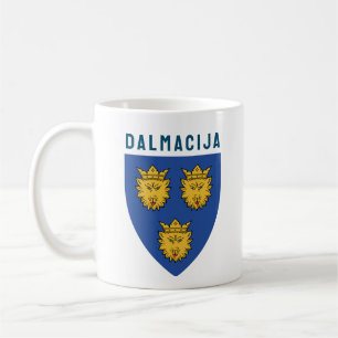 Wappen Dalmatiens, Kroatien Kaffeetasse