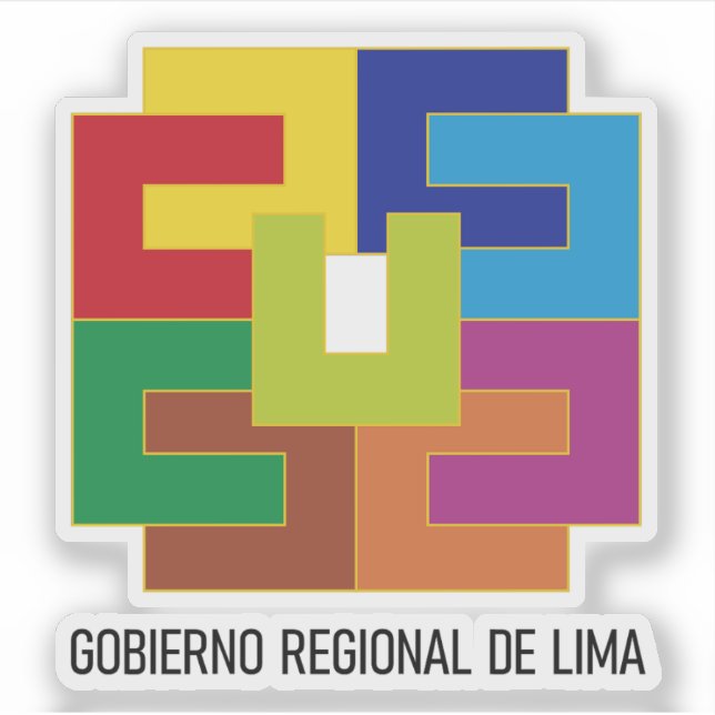 Wappen der Abteilung Lima, Peru Aufkleber (Vorderseite)