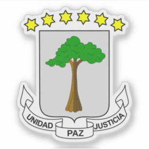 Wappen der äquatorialen Guinea Aufkleber