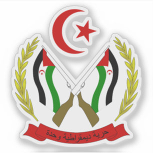 Wappen der Arabischen Demokratischen Republik Sahr Aufkleber