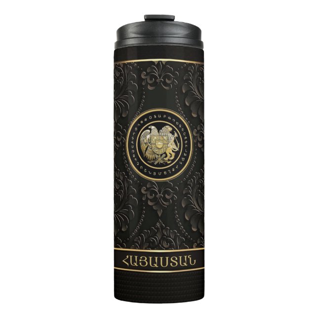 Wappen der Armenia Thermal Tumbler Thermosbecher (Vorderseite)
