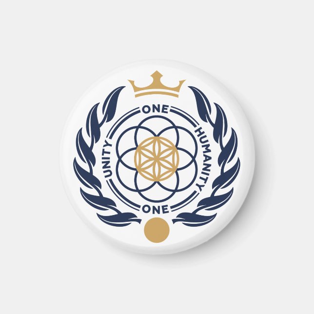 Wappen der Asgardia - Rundmagazin Magnet (Vorne)