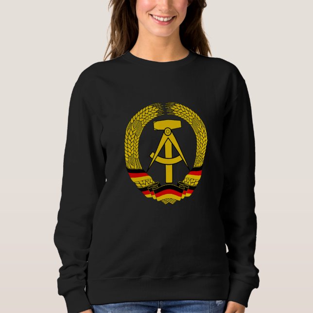 Wappen der Deutschen Demokratischen Republik WWB Sweatshirt (Vorderseite)