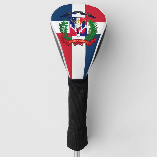 Wappen der Dominikanischen Republik Golf Headcover (Vorderseite)