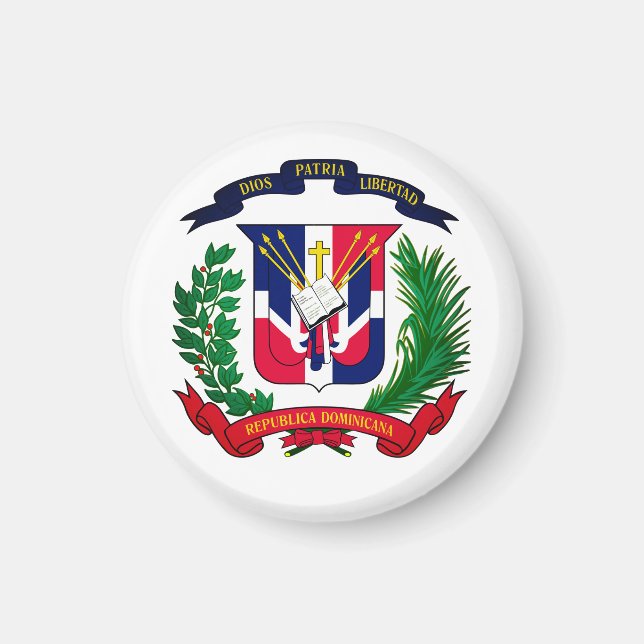 Wappen der Dominikanischen Republik Magnet (Vorne)