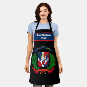 Wappen der Dominikanischen Republik Schürze