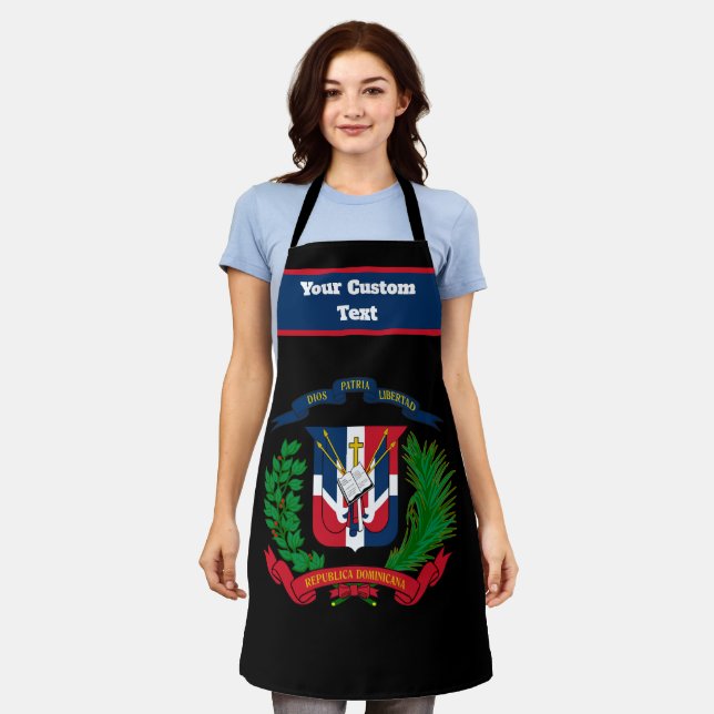 Wappen der Dominikanischen Republik Schürze (Getragen)