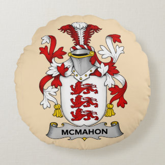Wappen der Familie McMahon Rundes Kissen