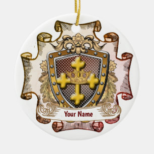 Wappen der Familie Valor Familienname-Ornament Keramik Ornament
