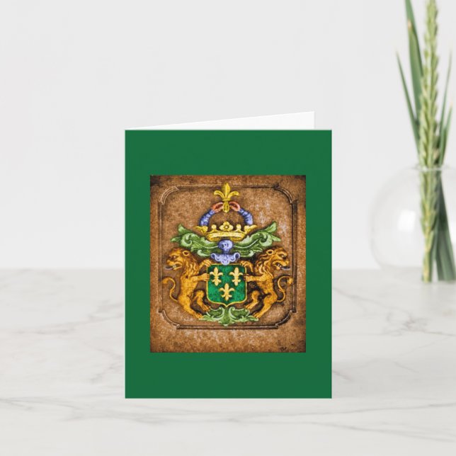 Wappen der Familie Van Westervelt Karte (Vorderseite)