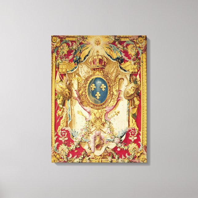 Wappen der französischen Königlichen Familie Leinwanddruck (Vorderseite)