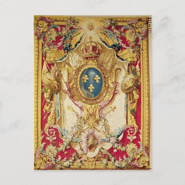 Wappen der französischen Königlichen Familie Postkarte (Vorderseite)
