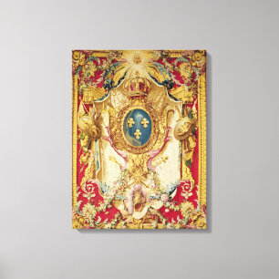 Wappen der französischen Königsfamilie Leinwanddruck