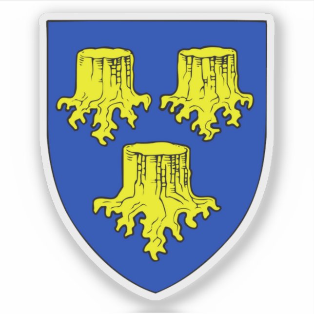 Wappen der Gemeinde Allerød Aufkleber (Vorderseite)