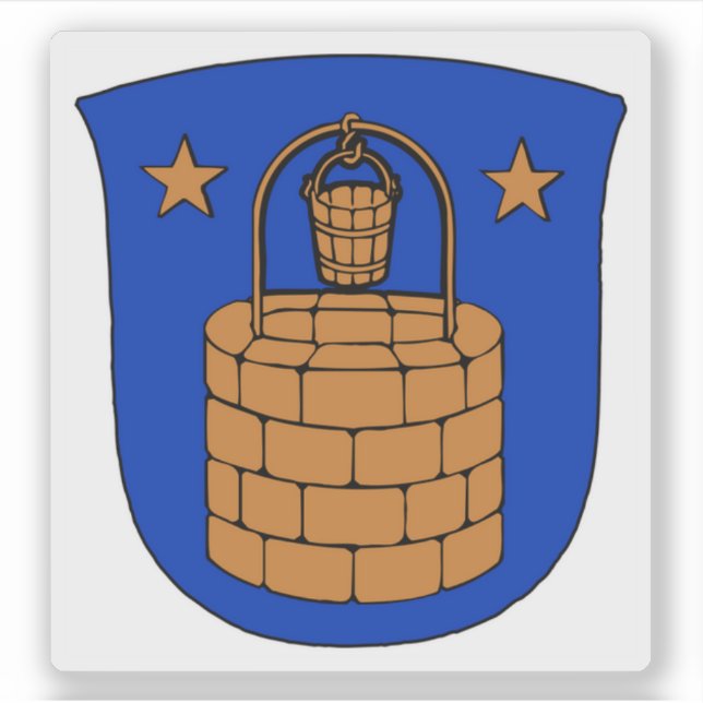 Wappen der Gemeinde Brøndby Aufkleber (Vorderseite)