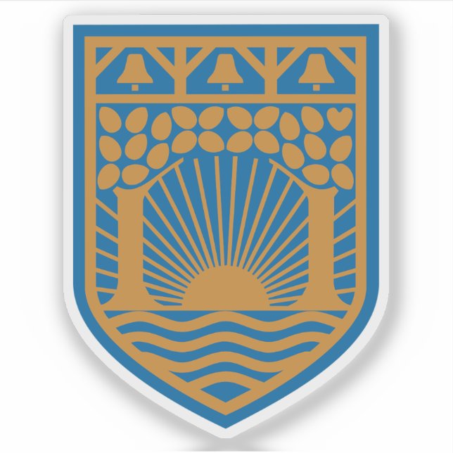 Wappen der Gemeinde Gentofte Aufkleber (Vorderseite)
