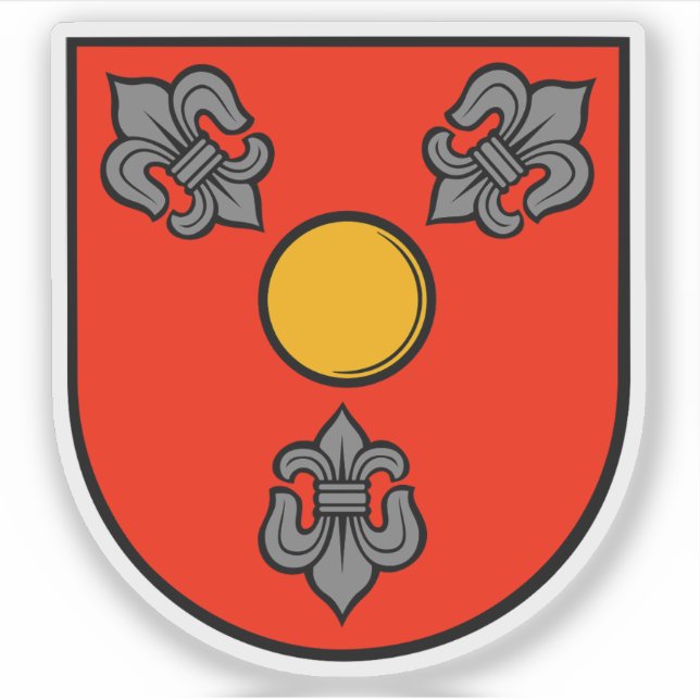Wappen der Gemeinde Glostrup Aufkleber (Vorderseite)