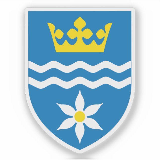 Wappen der Gemeinde Halsnæs Aufkleber (Vorderseite)