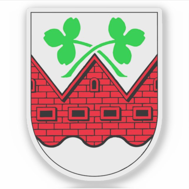 Wappen der Gemeinde Hvidovre Aufkleber (Vorderseite)