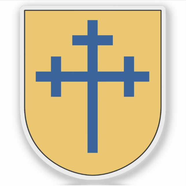 Wappen der Gemeinde Köpings, Schweden Aufkleber (Vorderseite)