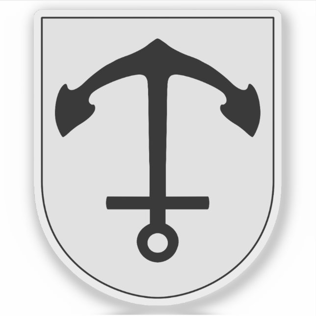 Wappen der Gemeinde Norrtälje, Schweden Aufkleber (Vorderseite)