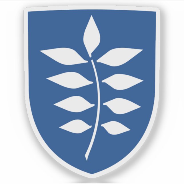 Wappen der Gemeinde Rudersdal Aufkleber (Vorderseite)