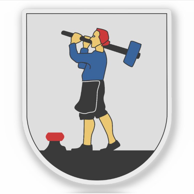 Wappen der Gemeinde Säter, Schweden Aufkleber (Vorderseite)