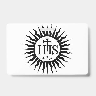 Wappen der Gesellschaft Jesu Monogramm Ausweis