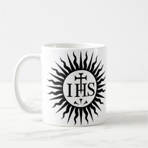 Wappen der Gesellschaft Jesu Monogramm Kaffeetasse