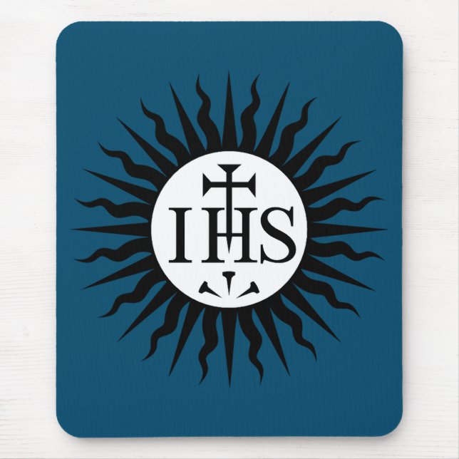 Wappen der Gesellschaft Jesu Monogramm Mousepad (Vorne)